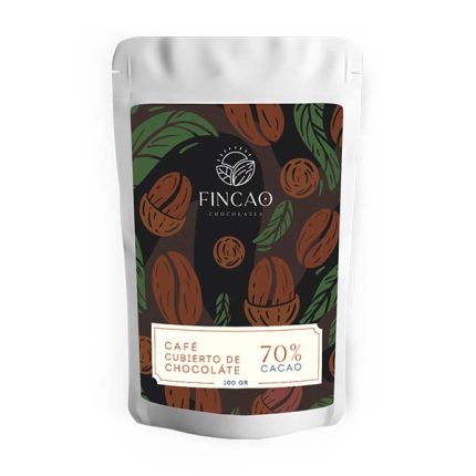 Café cubierto de chocolate 70% cacao